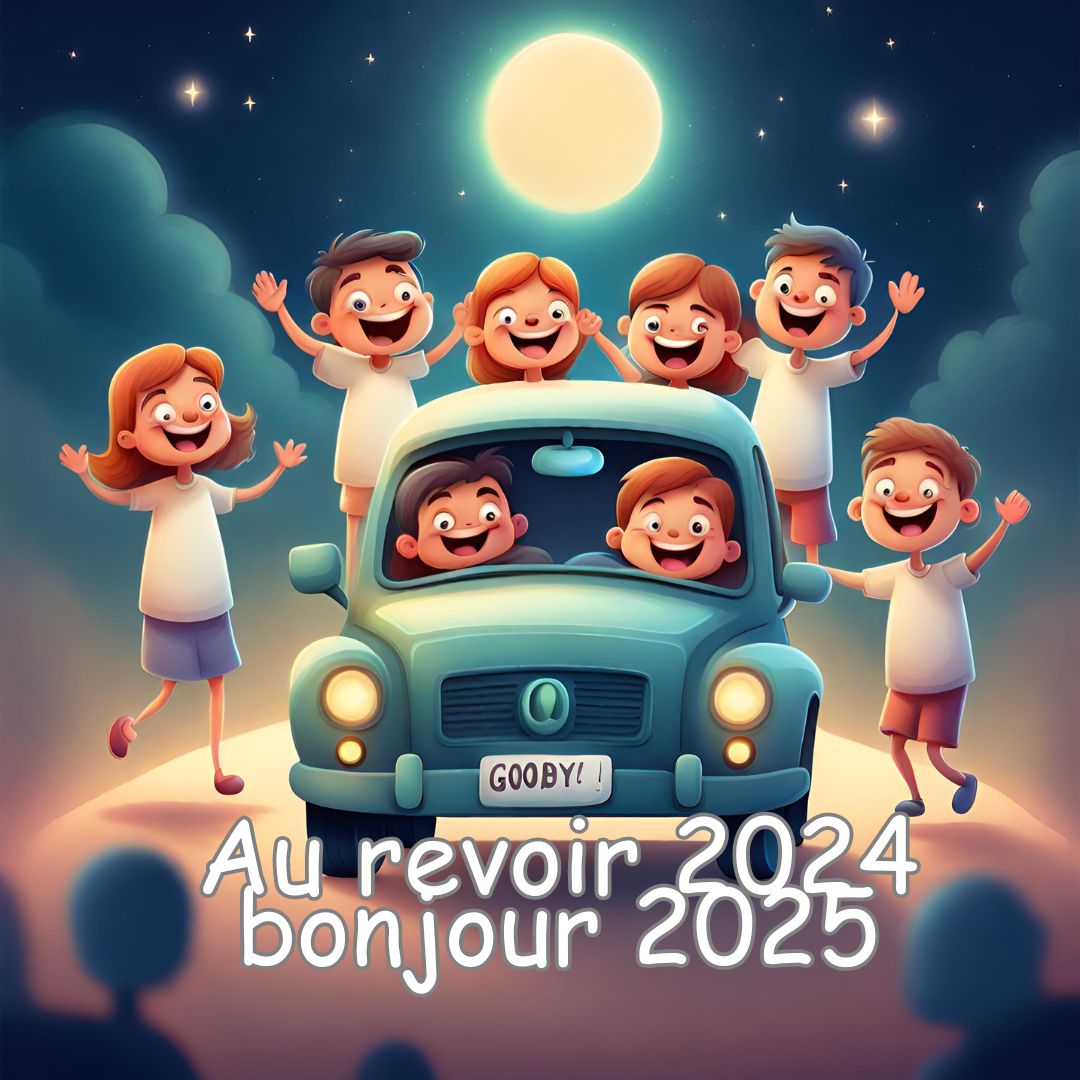 Nouvel an Au revoir 2024 bonjour 2025 Image