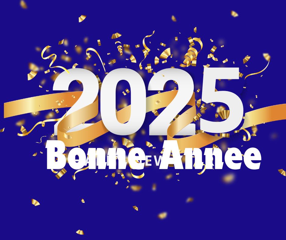 Happy New year in French bonne année 2025 